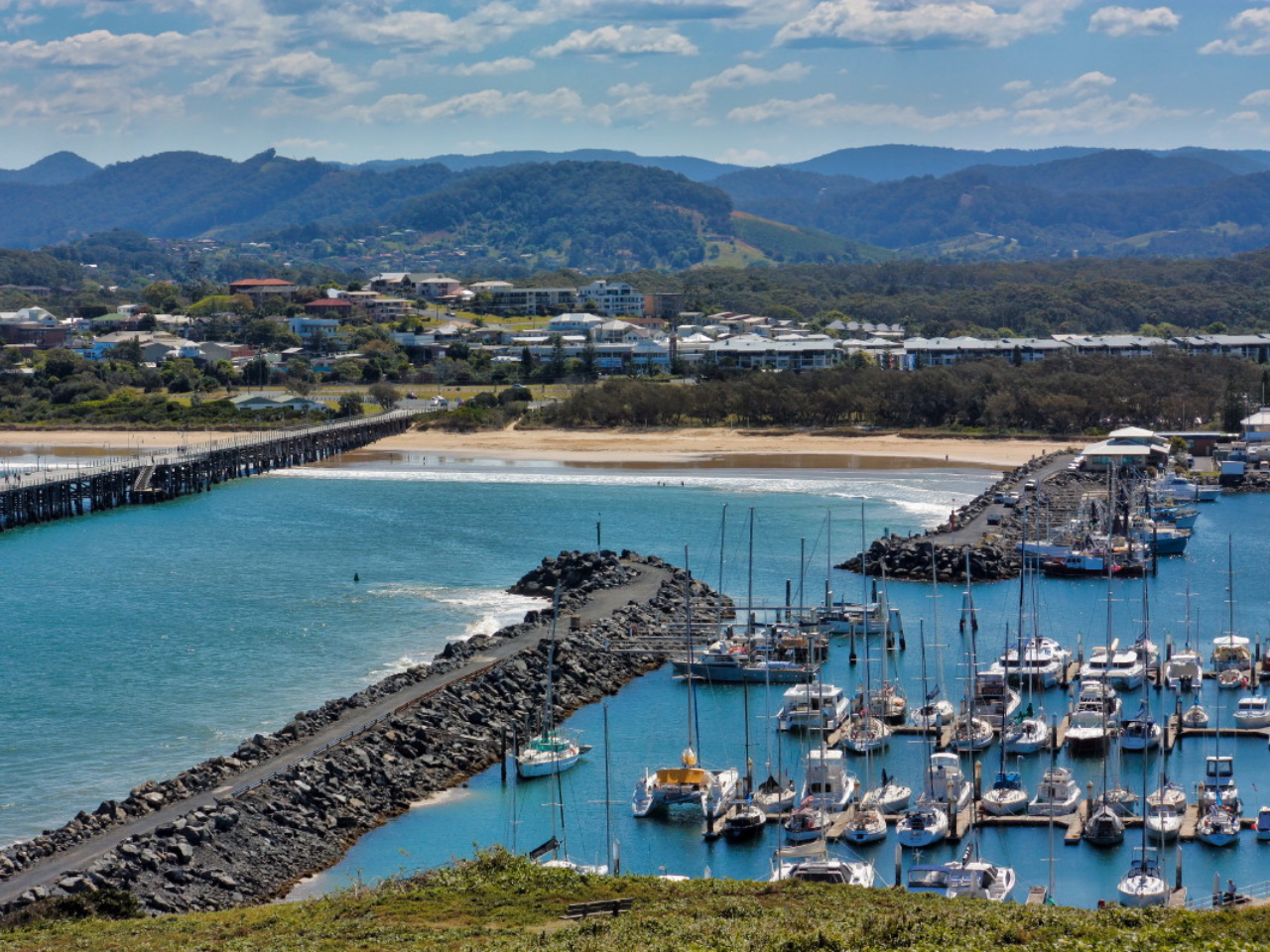 Coffs Haroubour on a beautiful day